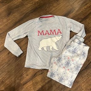 North Pole Mama Bear PJs